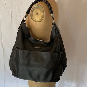 Black Leather leather Hobo